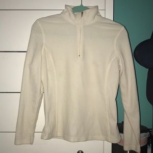 White quarter zip